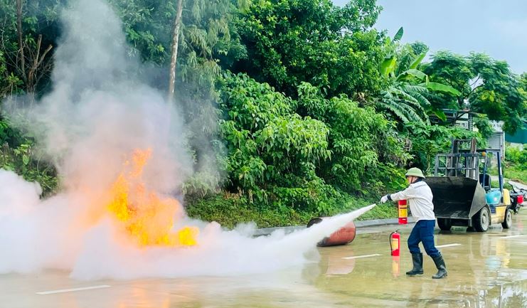 VPID organizes a drill for the Environmental Incident Response Plan at Khai Quang Industrial Park in 2024