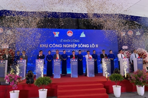 VPID tổ chức thành công Lễ khởi công Khu công nghiệp Sông Lô II với tổng mức đầu tư hơn 1.500 tỷ đồng